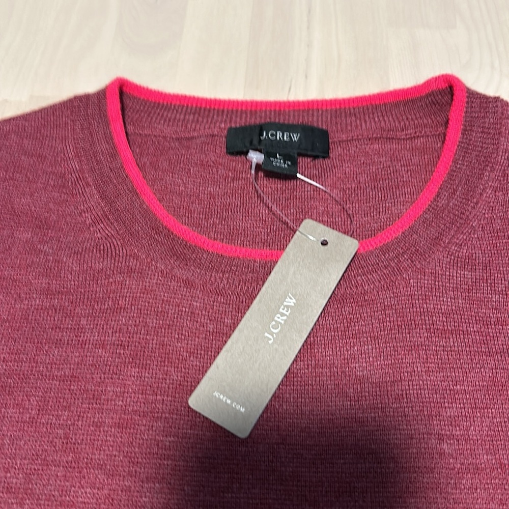 NWT J. Crew merino sweater, size L - Picture 2 of 5